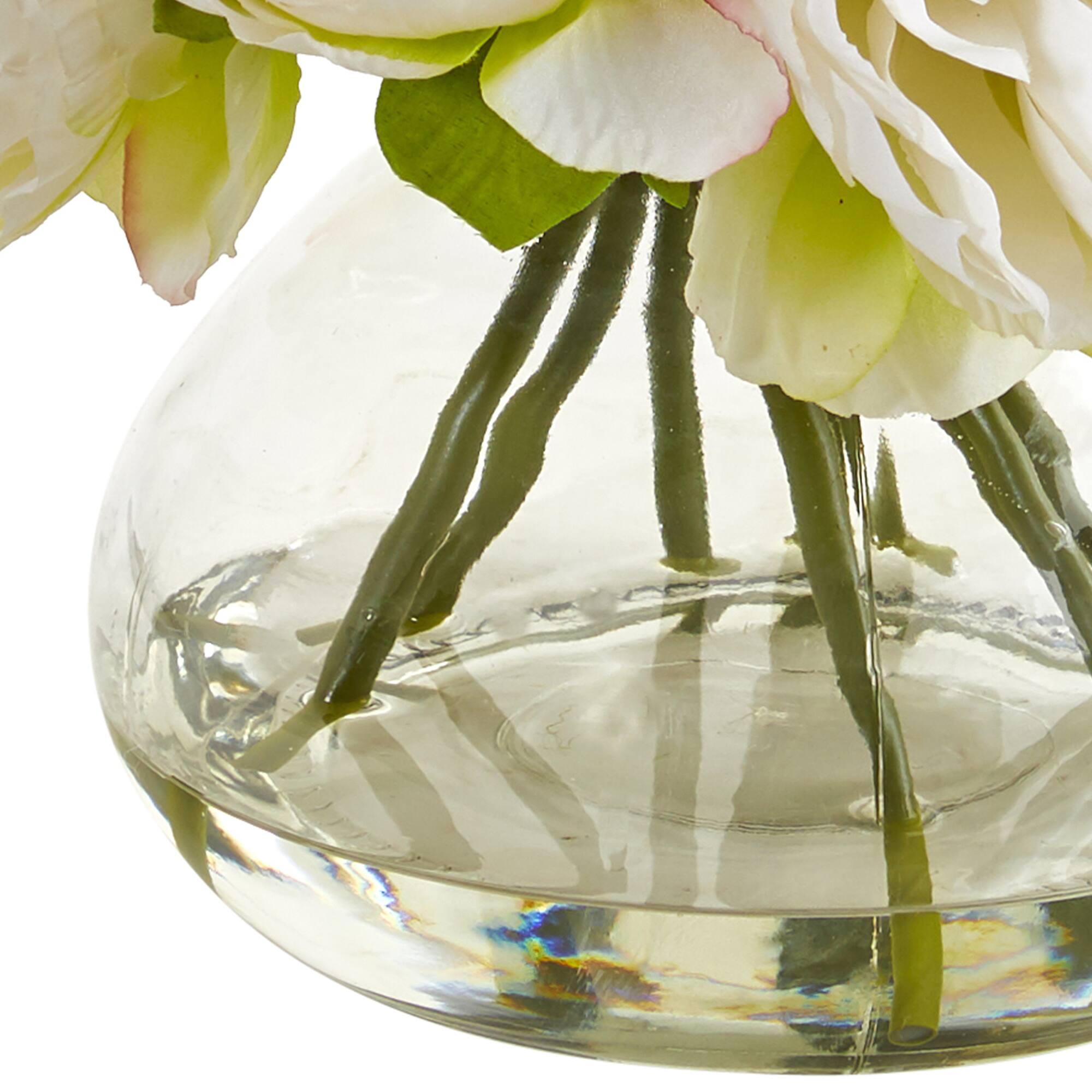10" Peony Arrangement in Vase